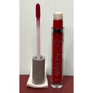 W7 Cosmetics - Glitter Pop! Liquid Lipstick With Gloss Radioactive Red